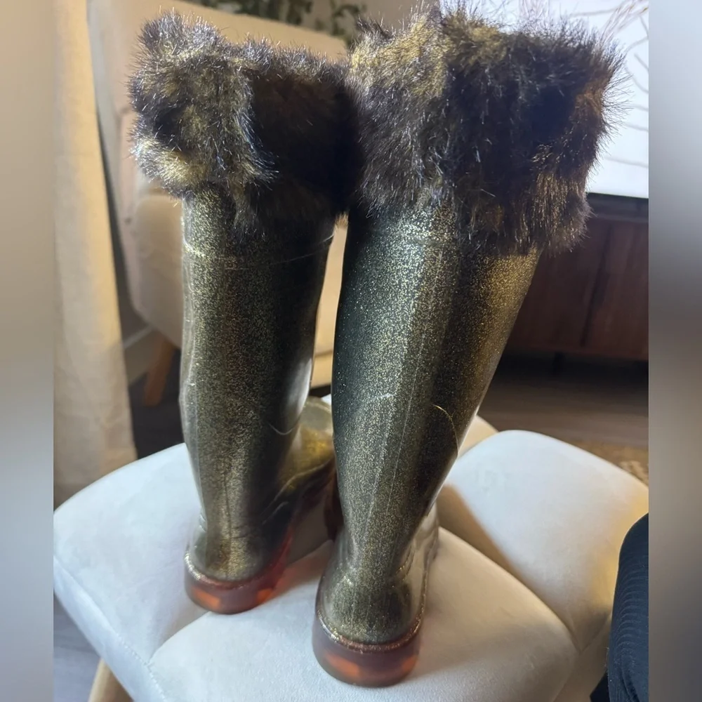 Italian Made Tall Riding Rain Boots Equestrian Cottagecore Waterproof
